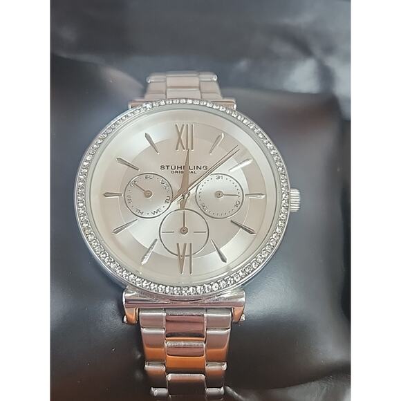 Stuhrling Original Womens Watch 143723 Stainless Steel Swarovski Crystal Quartz main image 4